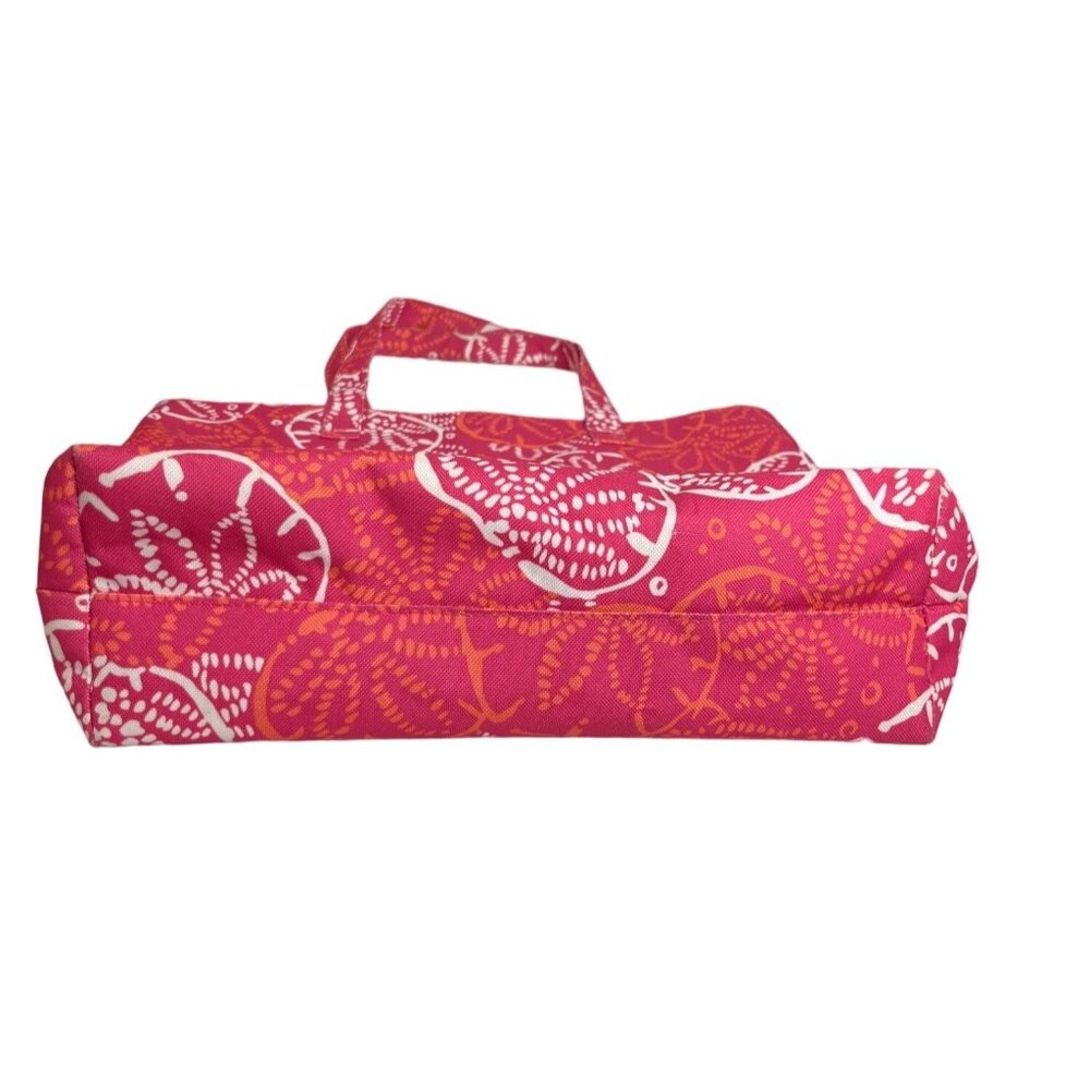 Lilly Pulitzer for Estee Lauder Sand Dollar Tote Bag Purse Pink Orange - Picture 4 of 9